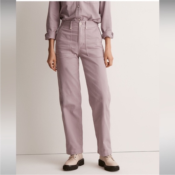 Madewell Pants - NEW! Madewell The Perfect Vintage Wide-Leg Pants Utility Lavender Size 24